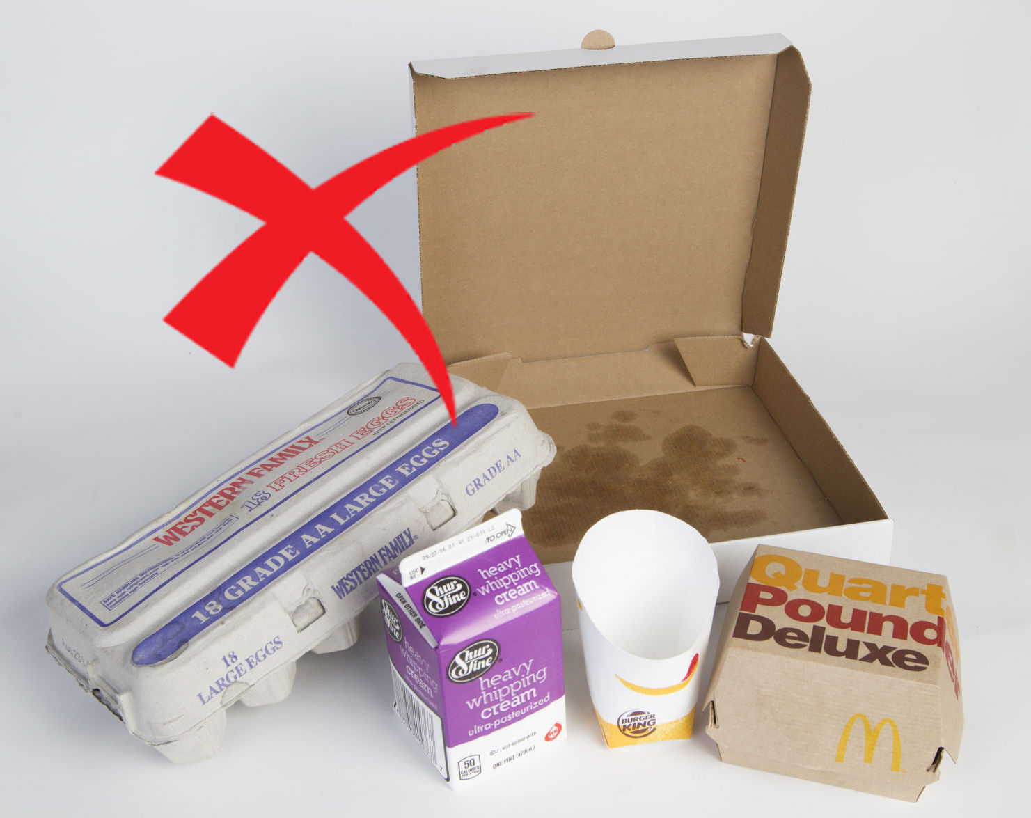 No cardboard